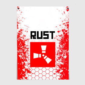 Постер с принтом RUST в городе Новоалтайск, 100% бумага
 | бумага, плотность 150 мг. Матовая, но за счет высокого коэффициента гладкости имеет небольшой блеск и дает на свету блики, но в отличии от глянцевой бумаги не покрыта лаком | magic rust | rust | rust 2019 | раст | раст 2019. | раст легаси