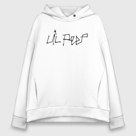 Женское худи Oversize хлопок с принтом LIL PEEP в городе Новоалтайск, френч-терри — 70% хлопок, 30% полиэстер. Мягкий теплый начес внутри —100% хлопок | боковые карманы, эластичные манжеты и нижняя кромка, капюшон на магнитной кнопке | lil peep | lil prince | pink | зарубежная музыка | лил пип | маленький принц