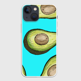 Чехол для iPhone 13 mini с принтом Авокадо в городе Новоалтайск,  |  | avocados | авокадо | веганский | вегетарианский | вегетарианское | еда | едой | еды | зеленое | зелёные | зеленый | фрукт | фруктами | фруктовое | фруктовый | фрукты