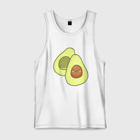 Мужская майка хлопок с принтом Авокадо в городе Новоалтайск, 100% хлопок |  | avocados | авокадо | веганский | вегетарианский | вегетарианское | еда | едой | еды | зеленое | зелёные | зеленый | фрукт | фруктами | фруктовое | фруктовый | фрукты