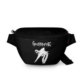 Поясная сумка 3D с принтом GHOSTEMANE в городе Новоалтайск, 100% полиэстер | плотная ткань, ремень с регулируемой длиной, внутри несколько карманов для мелочей, основное отделение и карман с обратной стороны сумки застегиваются на молнию | eric whitney | ghostemane | trash | треш