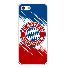 Чехол для iPhone 5/5S матовый с принтом BAYERN MUNCHEN в городе Новоалтайск, Силикон | Область печати: задняя сторона чехла, без боковых панелей | bayern | bayern munchen | fc bayern | football | football club | sport | бавария | спорт | футбол | футбольный клуб