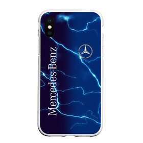 Чехол для iPhone XS Max матовый с принтом MERCEDES-BENZ в городе Новоалтайск, Силикон | Область печати: задняя сторона чехла, без боковых панелей | Тематика изображения на принте: amg | benz | mercedes | амг | бенз | бенс | бенц | гелик | мерин | мерс | мерседес