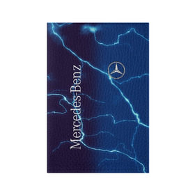 Обложка для паспорта матовая кожа с принтом MERCEDES-BENZ в городе Новоалтайск, натуральная матовая кожа | размер 19,3 х 13,7 см; прозрачные пластиковые крепления | Тематика изображения на принте: amg | benz | mercedes | амг | бенз | бенс | бенц | гелик | мерин | мерс | мерседес