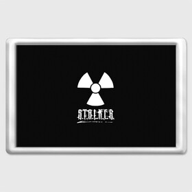 Магнит 45*70 с принтом S.T.A.L.K.E.R. (CARBON) в городе Новоалтайск, Пластик | Размер: 78*52 мм; Размер печати: 70*45 | stalker | зов | небо | припяти | припять | сталкер | тень | чернобыль | чернобыля | чистое