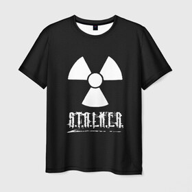Мужская футболка 3D с принтом S.T.A.L.K.E.R. (CARBON) в городе Новоалтайск, 100% полиэфир | прямой крой, круглый вырез горловины, длина до линии бедер | Тематика изображения на принте: stalker | зов | небо | припяти | припять | сталкер | тень | чернобыль | чернобыля | чистое
