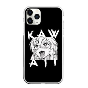 Чехол для iPhone 11 Pro Max матовый с принтом KAWAII в городе Новоалтайск, Силикон |  | ahegao | anime | girl | girls | hikky | kawaii | kowai | senpai | waifu | yandre | аниме | ахегао | вайфу | девушка | кавай | кун | семпай | сенпай | тян