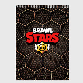 Скетчбук с принтом Brawl Stars Metal Hex в городе Новоалтайск, 100% бумага
 | 48 листов, плотность листов — 100 г/м2, плотность картонной обложки — 250 г/м2. Листы скреплены сверху удобной пружинной спиралью | Тематика изображения на принте: brawl | brawl st | brawl stars | colt | hexagon | logo | map | mobo | pattern | poco | shelly | stars | бравл | игра | игры | карта | кольт | лого | мобильные игры | патерн | паттерн | поко | соты | старс | шелли