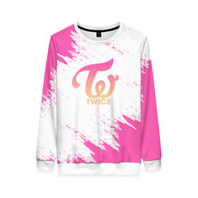 Женский свитшот 3D с принтом TWICE в городе Новоалтайск, 100% полиэстер с мягким внутренним слоем | круглый вырез горловины, мягкая резинка на манжетах и поясе, свободная посадка по фигуре | twice | дахён | мины | момо | наён | саны | твайс | цзыюй | чеён | чонён