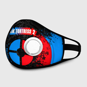 Маска из неопрена с принтом TEAM FORTRESS 2 RED VS BLUE в городе Новоалтайск, неопрен 100% | Форма огибающая нос. Резинки для ушей с дополнительной резинкой на затылке. Клапан для выдоха для активного дыхания при занятиях спортом. Эластичный материал маски и окантовки для лучшего растяжения и прилегания маски.  | fortress 2 | team 2 | team fortress | team fortress 2 | тим 2 | тим фортрес. | тим фортресс | тим фортресс 2 | фортресс 2