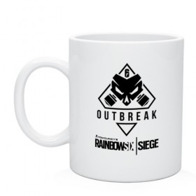 Кружка с принтом RAINBOW SIX | SIEGE OUTBREAK в городе Новоалтайск, керамика | объем — 330 мл, диаметр — 80 мм. Принт наносится на бока кружки, можно сделать два разных изображения | 6 | outbreak | rainbow | rainbow six siege | six | tom clancys | радуга осада | том клэнси