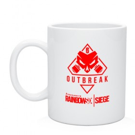 Кружка с принтом RAINBOW SIX | SIEGE OUTBREAK в городе Новоалтайск, керамика | объем — 330 мл, диаметр — 80 мм. Принт наносится на бока кружки, можно сделать два разных изображения | 6 | outbreak | rainbow | rainbow six siege | six | tom clancys | радуга осада | том клэнси