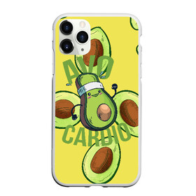 Чехол для iPhone 11 Pro Max матовый Аво Кардио: в городе Новоалтайск, Силикон | | avocado | cardio | fit | fitness | авокадо | авокардио | бег | кардио | спорт | спортсмен | фитнес