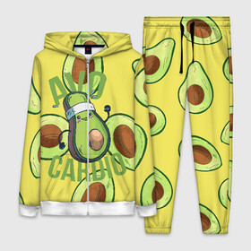 Женский костюм 3D с принтом Аво Кардио в городе Новоалтайск,  |  | avocado | cardio | fit | fitness | авокадо | авокардио | бег | кардио | спорт | спортсмен | фитнес