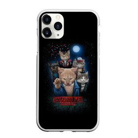 Чехол для iPhone 11 Pro Max матовый с принтом Stranger Things в городе Новоалтайск, Силикон |  | 11 | buster | cat | demogorgon | ghost | stranger things | демогоргон | загадочные события | изнанка | кот | котенок | кошка | монстр | охотники | очень странные дела | приведения