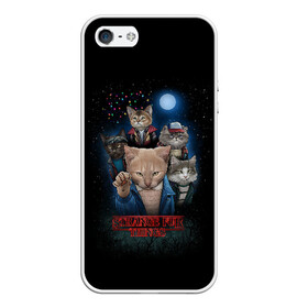 Чехол для iPhone 5/5S матовый с принтом Stranger Things в городе Новоалтайск, Силикон | Область печати: задняя сторона чехла, без боковых панелей | 11 | buster | cat | demogorgon | ghost | stranger things | демогоргон | загадочные события | изнанка | кот | котенок | кошка | монстр | охотники | очень странные дела | приведения