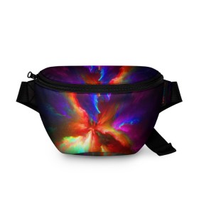 Поясная сумка 3D с принтом КОСМИЧЕСКИЙ ТРИП в городе Новоалтайск, 100% полиэстер | плотная ткань, ремень с регулируемой длиной, внутри несколько карманов для мелочей, основное отделение и карман с обратной стороны сумки застегиваются на молнию | 