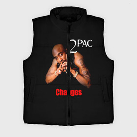 Мужской жилет утепленный 3D с принтом 2pac в городе Новоалтайск,  |  | 2pac | changes | nigga | oldschool | pac | rap | нигга | олдскулл | пак | рэп | тупак