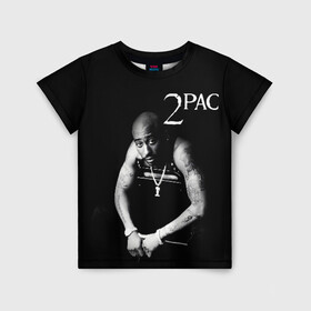 Детская футболка 3D с принтом 2pac в городе Новоалтайск, 100% гипоаллергенный полиэфир | прямой крой, круглый вырез горловины, длина до линии бедер, чуть спущенное плечо, ткань немного тянется | 2pac | changes | nigga | oldschool | pac | rap | нигга | олдскулл | пак | рэп | тупак