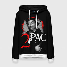 Женская толстовка 3D с принтом 2pac в городе Новоалтайск, 100% полиэстер  | двухслойный капюшон со шнурком для регулировки, мягкие манжеты на рукавах и по низу толстовки, спереди карман-кенгуру с мягким внутренним слоем. | 2pac | changes | nigga | oldschool | pac | rap | нигга | олдскулл | пак | рэп | тупак