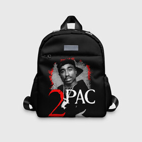 Детский рюкзак 3D с принтом 2pac в городе Новоалтайск, 100% полиэстер | лямки с регулируемой длиной, сверху петелька, чтобы рюкзак можно было повесить на вешалку. Основное отделение закрывается на молнию, как и внешний карман. Внутри дополнительный карман. По бокам два дополнительных кармашка | 2pac | changes | nigga | oldschool | pac | rap | нигга | олдскулл | пак | рэп | тупак