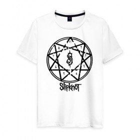 Мужская футболка хлопок с принтом Slipknot в городе Новоалтайск, 100% хлопок | прямой крой, круглый вырез горловины, длина до линии бедер, слегка спущенное плечо. | slipknot | джей вайнберг | кори тейлор | крис фен | крэйг джонс | метал | мик томсон | музыка | петля | рок | сид уилсон | скользящий узел | слайпкнот | слипкнот | слипнот | удавка
