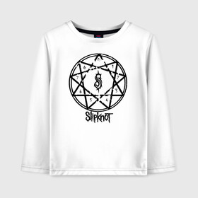 Детский лонгслив хлопок с принтом Slipknot в городе Новоалтайск, 100% хлопок | круглый вырез горловины, полуприлегающий силуэт, длина до линии бедер | slipknot | джей вайнберг | кори тейлор | крис фен | крэйг джонс | метал | мик томсон | музыка | петля | рок | сид уилсон | скользящий узел | слайпкнот | слипкнот | слипнот | удавка