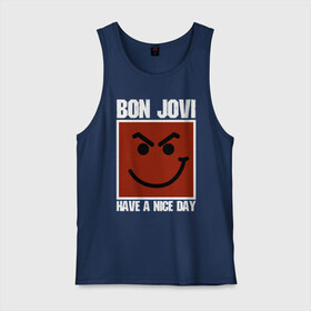 Мужская майка хлопок с принтом Bon Jovi в городе Новоалтайск, 100% хлопок |  | bon jovi | john | альбом | арена | бон | бон джови | глэм | группа | джови | джон | метал | музыка | надпись | песни | поп | попрок | рок | рокер | смайл | солист | софт | стена | хард | хеви | хевиметал