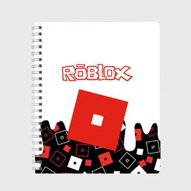 Тетрадь с принтом ROBLOX в городе Новоалтайск, 100% бумага | 48 листов, плотность листов — 60 г/м2, плотность картонной обложки — 250 г/м2. Листы скреплены сбоку удобной пружинной спиралью. Уголки страниц и обложки скругленные. Цвет линий — светло-серый
 | roblox | roblox simulator. | код роблокс | роблокс | роблокс симулятор