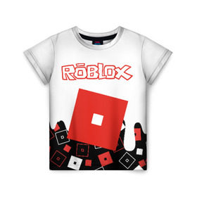 Детская футболка 3D с принтом ROBLOX в городе Новоалтайск, 100% гипоаллергенный полиэфир | прямой крой, круглый вырез горловины, длина до линии бедер, чуть спущенное плечо, ткань немного тянется | roblox | roblox simulator. | код роблокс | роблокс | роблокс симулятор