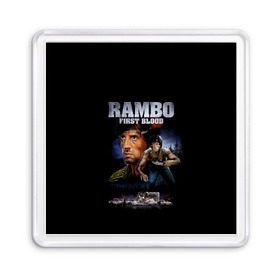 Магнит 55*55 с принтом Rambo: First Blood в городе Новоалтайск, Пластик | Размер: 65*65 мм; Размер печати: 55*55 мм | Тематика изображения на принте: action | army | blood | first | john | last | rambo | stallone | states | sylvester | united | usa | армия | боевик | джон | кровь | первая | последняя | рэмбо | сильвестр | сталлоне | сша