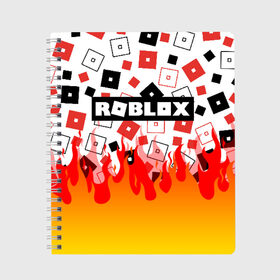 Тетрадь с принтом ROBLOX в городе Новоалтайск, 100% бумага | 48 листов, плотность листов — 60 г/м2, плотность картонной обложки — 250 г/м2. Листы скреплены сбоку удобной пружинной спиралью. Уголки страниц и обложки скругленные. Цвет линий — светло-серый
 | roblox | roblox simulator. | код роблокс | роблокс | роблокс симулятор
