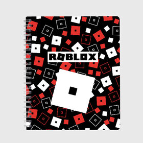 Тетрадь с принтом ROBLOX в городе Новоалтайск, 100% бумага | 48 листов, плотность листов — 60 г/м2, плотность картонной обложки — 250 г/м2. Листы скреплены сбоку удобной пружинной спиралью. Уголки страниц и обложки скругленные. Цвет линий — светло-серый
 | roblox | roblox simulator. | код роблокс | роблокс | роблокс симулятор