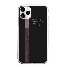 Чехол для iPhone 11 Pro матовый с принтом if 1 == 2 в городе Новоалтайск, Силикон |  | it | php | айтишник | код | кодер | ошибка | програма | програмист | программа | программист | разработка | разработчик | сайт | сайты | си | си плюсплюс | си шарп | технарь | условие | явапхп | яваскрипт