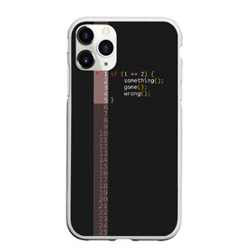 Чехол для iPhone 11 Pro Max матовый с принтом if 1 == 2 в городе Новоалтайск, Силикон |  | it | php | айтишник | код | кодер | ошибка | програма | програмист | программа | программист | разработка | разработчик | сайт | сайты | си | си плюсплюс | си шарп | технарь | условие | явапхп | яваскрипт