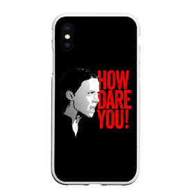 Чехол для iPhone XS Max матовый с принтом How Dare You! в городе Новоалтайск, Силикон | Область печати: задняя сторона чехла, без боковых панелей | girl | girls | greta | greta thunberg | world | активист | активистка | грета | грета тунберг | девочка | защита | земля | знаменитости | знаменитость | климат