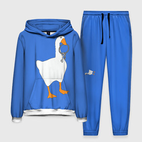 Мужской костюм 3D (с толстовкой) с принтом Untitled Goose Game в городе Новоалтайск,  |  | epic store | ugg | untitled goose game | гусь | игра без названия | игра про гуся | неназванная игра про гуся