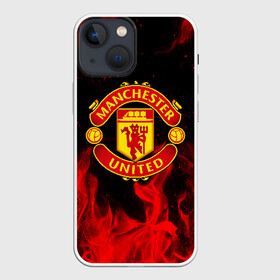 Чехол для iPhone 13 mini с принтом МАНЧЕСТЕР ЮНАЙТЕД | FCMU | MANCHESTER UNITED в городе Новоалтайск,  |  | bright | fc | fcmu | fire | flame | football | football club | heat | light | manchester united | red devils | sport | wildfire | искры | красные дьяволы | манчестер юнайтед | огненный | огонь | пламя | пожар | спорт | фк | фкмю