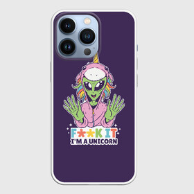 Чехол для iPhone 13 Pro с принтом Пришелец Единорог в городе Новоалтайск,  |  | alien | halloween | space | ufo | unicorn | единорог | инопланетяне | инопланетянин | нло | пришелец