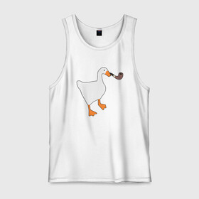 Мужская майка хлопок с принтом Untitled Goose в городе Новоалтайск, 100% хлопок |  | evil | game | goose | mem | memes | untitled | гусь | злой | игра | мем | осторожно