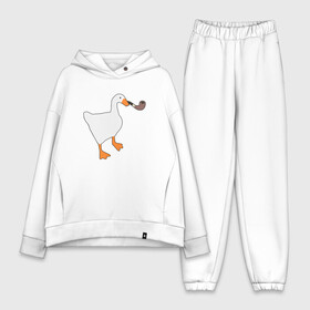 Женский костюм хлопок Oversize с принтом Untitled Goose в городе Новоалтайск,  |  | evil | game | goose | mem | memes | untitled | гусь | злой | игра | мем | осторожно