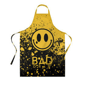 Фартук 3D с принтом BAD DRIP в городе Новоалтайск, 100% полиэстер | общий размер — 65 х 85 см, ширина нагрудника — 26 см, горловина — 53 см, длина завязок — 54 см, общий обхват в поясе — 173 см. Принт на завязках и на горловине наносится с двух сторон, на основной части фартука — только с внешней стороны | bad | baddrip | cloud | coil | drip | smoke | vape | wape | бак | вейп | вейпер | дрипка | дым | койл | культура | мод | облако | пар | хипстер