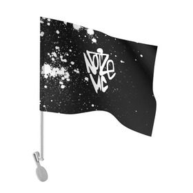 Флаг для автомобиля с принтом Noize MC в городе Новоалтайск, 100% полиэстер | Размер: 30*21 см | face2face | mc | noize | noize mc | protivo gunz | rыchigy mashыn 13 | v.i.p | алексеев | иван алексеев | мс | ноиз | ноиз мс | нойз | нойз мс | реп | рок | рэп | хип хоп | шум | шуметь