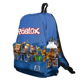 Рюкзак 3D с принтом ROBLOX в городе Новоалтайск, 100% полиэстер | лямки с регулируемой длиной, сверху петелька, чтобы рюкзак можно было повесить на вешалку. Основное отделение закрывается на молнию, как и внешний карман. Внутри два дополнительных кармана, один из которых закрывается на молнию. По бокам два дополнительных кармашка | Тематика изображения на принте: roblox | roblox simulator. | код роблокс | роблокс | роблокс симулятор