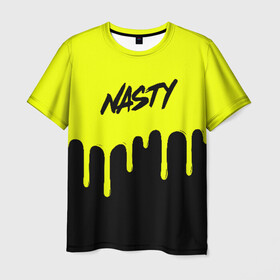 Мужская футболка 3D с принтом NASTY JUICE в городе Новоалтайск, 100% полиэфир | прямой крой, круглый вырез горловины, длина до линии бедер | bad | baddrip | cloud | coil | drip | juice | nasty | smoke | vape | wape | бак | бэд дрип | вейп | вейпер | дрипка | дым | койл | культура | мод | нэсти | облако | пар | хипстер