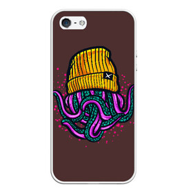 Чехол для iPhone 5/5S матовый с принтом Octopus(Lil Peep GBC) в городе Новоалтайск, Силикон | Область печати: задняя сторона чехла, без боковых панелей | Тематика изображения на принте: gbc | lil | peep | rap | rock | бордовый | желтый | зеленый | исполнитель | картинка | надпись на спине | осьминог | редактируемый дизайн | рок | рэп | рэпер | сочный цвет | фиолетовый