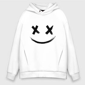 Мужское худи Oversize хлопок с принтом Black mirror в городе Новоалтайск, френч-терри — 70% хлопок, 30% полиэстер. Мягкий теплый начес внутри —100% хлопок | боковые карманы, эластичные манжеты и нижняя кромка, капюшон на магнитной кнопке | black mirror | fortnite | marshmello | smile | черное зеркало | черный зеркало | черный сериал