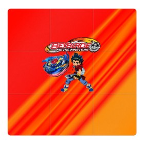 Магнитный плакат 3Х3 с принтом beyblade в городе Новоалтайск, Полимерный материал с магнитным слоем | 9 деталей размером 9*9 см | bakuten shoot | beyblade | beyblade burst | burst | бейблейд | киномия | такао | такао киномия