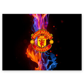 Поздравительная открытка с принтом МАНЧЕСТЕР ЮНАЙТЕД | FCMU | MANCHESTER UNITED в городе Новоалтайск, 100% бумага | плотность бумаги 280 г/м2, матовая, на обратной стороне линовка и место для марки
 | Тематика изображения на принте: fc | fcmu | football | football club | manchester united | sport | манчестер юнайтед | спорт | фк | фкмю | футбол | футбольный клуб