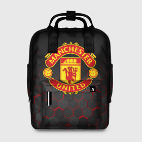 Женский рюкзак 3D с принтом МАНЧЕСТЕР ЮНАЙТЕД | FCMU | MANCHESTER UNITED в городе Новоалтайск, 100% полиэстер | лямки с регулируемой длиной, сверху ручки, чтобы рюкзак нести как сумку. Основное отделение закрывается на молнию, как и внешний карман. Внутри два дополнительных кармана, один из которых закрывается на молнию. По бокам два дополнительных кармашка, куда поместится маленькая бутылочка
 | Тематика изображения на принте: fc | fcmu | football | football club | manchester united | sport | манчестер юнайтед | спорт | фк | фкмю | футбол | футбольный клуб